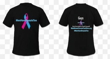Breast Cancer Clothing And Accessories - Male Shirt Emoji