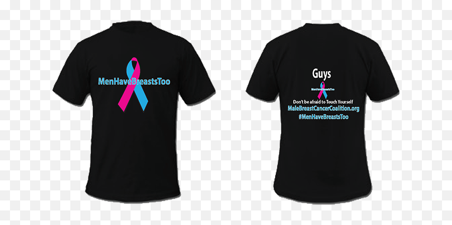 Breast Cancer Clothing And Accessories - Male Breast Cancer Shirt Emoji,Breast Cancer Symbol Emoji