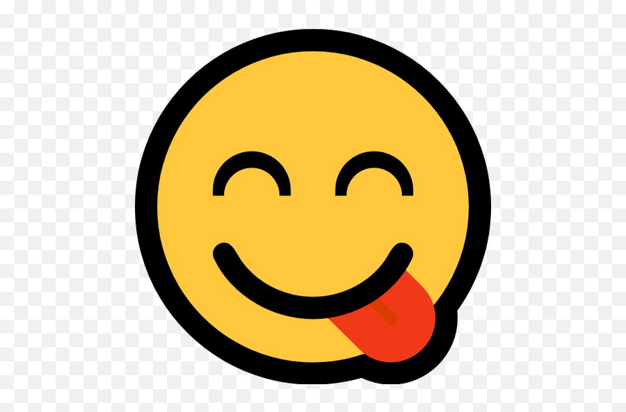 Emoji Image Resource Download - Windows Face Savouring Smiley,N Emoticon