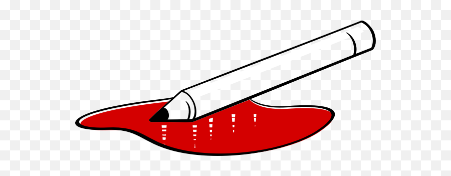 Pencil In Blood Vector Image Emoji,Fist Emoticon