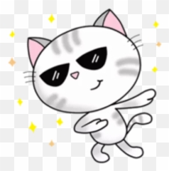 Lucky Cat 2 Vijiti kwa WhatsApp - Cartoon Emoji