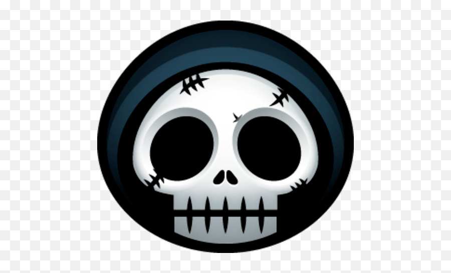 Halloween Emoticon Smileys Halloween Smileys For Facebook - Grim Reaper Face Cartoon Emoji,Skeleton Emoji
