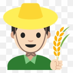 Man Farmer Emoji Clipart - Emoji,Fedora Emoji