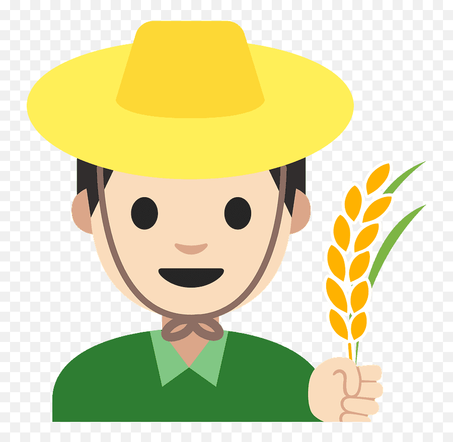 Man Farmer Emoji Clipart - Emoji,Fedora Emoji