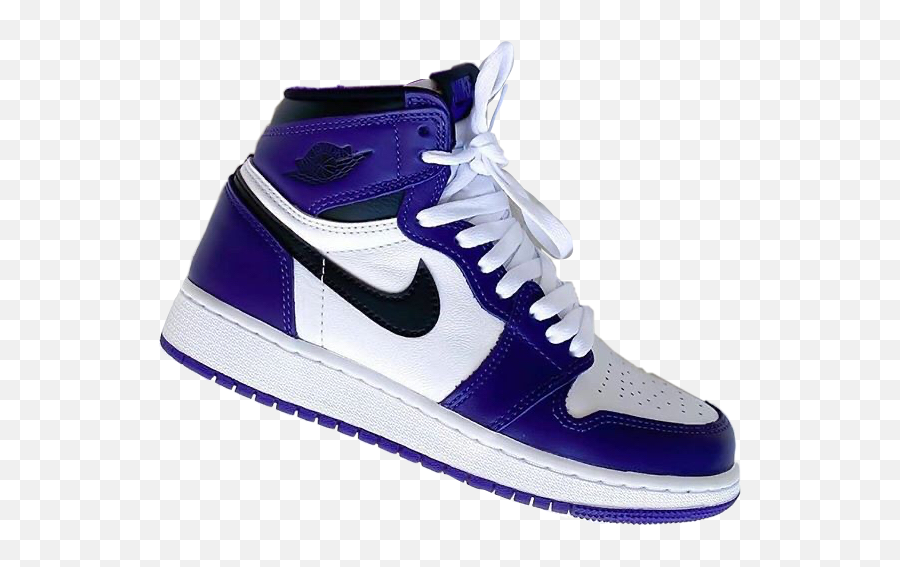 Jordans Shoes Blue White Jordan1 Nike - Court Purple Jordan 1 Aesthetic Emoji,Emoji Shoes Jordans