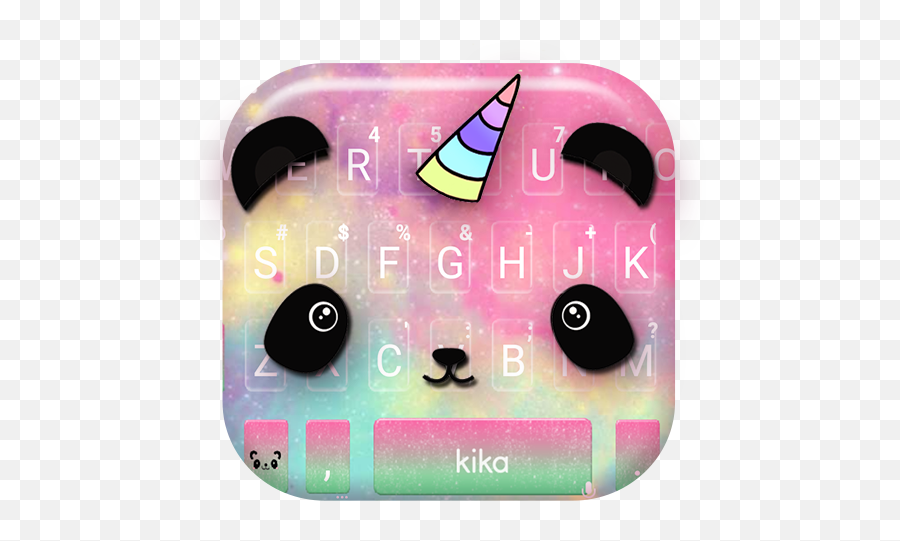 Cartoon Unicorn Panda Keyboard Theme On Google Play Reviews - Witch Hat Emoji,Color Galaxy Emoji Keyboard