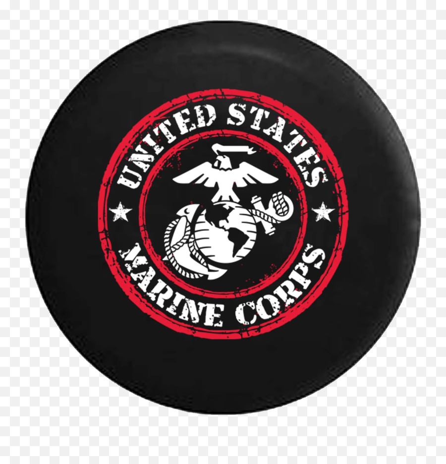 Jeep Wrangler Tire Cover With Us Marine - Marine Corps Emoji,Marine Corps Emoji