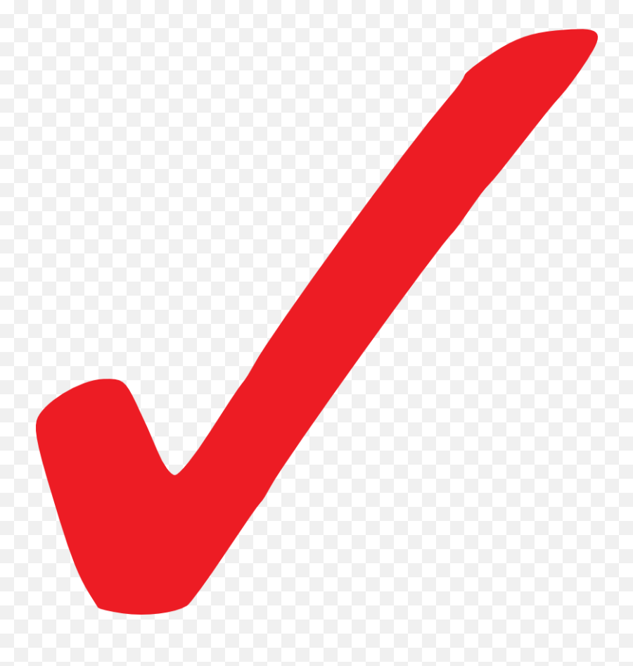 Check Mark Symbol Clip Art At Vector Clip Art Image - Red Check Mark Transparent Emoji,Check Mark Emoji