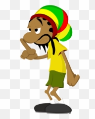 Weed Clipart Rasta - Bob Marley Cartoon Png Emoji,Rasta Emoji