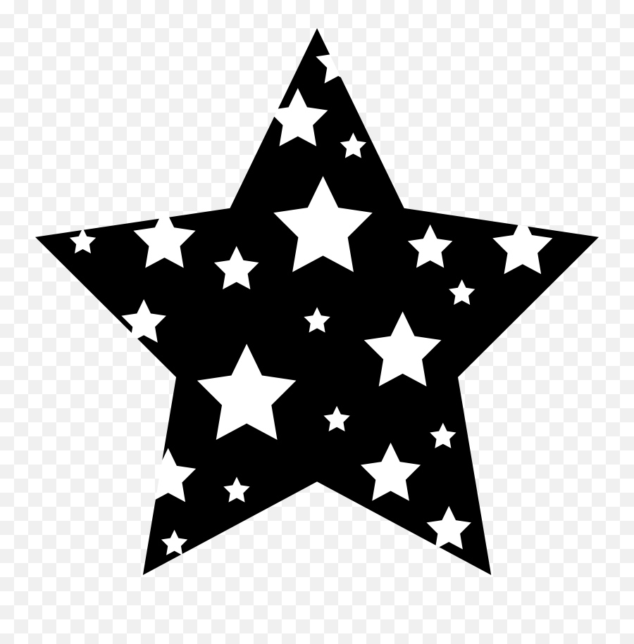 Free Black And White Stars Download Free Clip Art Free - Star Black And White Clipart Emoji,Black Star Emoji