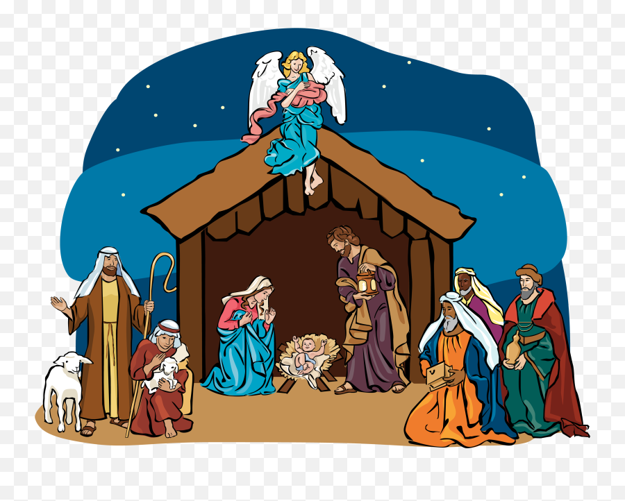 Scene Jpg Transparent Png Files - Clipart Nativity Scene Png Emoji 