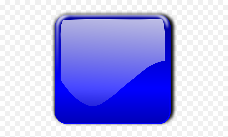 Gloss Blue Square Decorative Button Vector Image - Biru Metalic Vector Png Emoji,Diamond Emoji