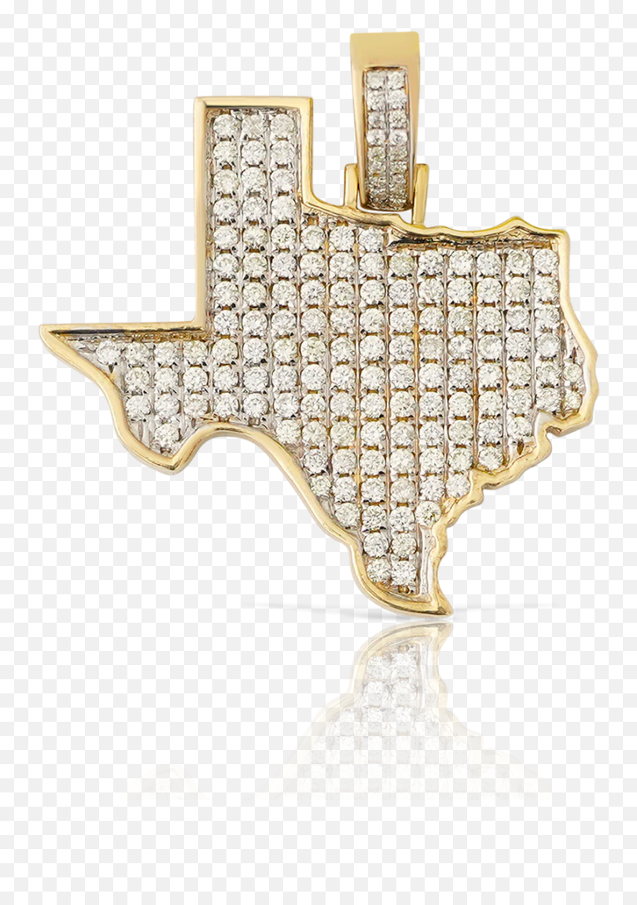 10k Yellow Gold Texas Diamond Map Pendant 1 - Flesh Eating Bacteria Florida 2019 Emoji,Texas Emoji