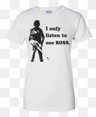 I Only Listen To One Boss Shirt - Wonderful World And Snoopy Shirt Emoji,Lacrosse Stick Emoji