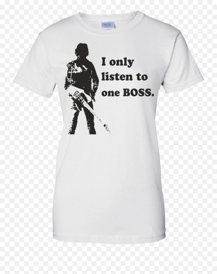 I Only Listen To One Boss Shirt - Wonderful World And Snoopy Shirt Emoji,Lacrosse Stick Emoji