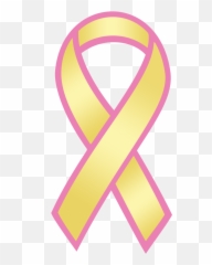 Free Breast Cancer Ribbon Vector - Pink And Yellow Emoji