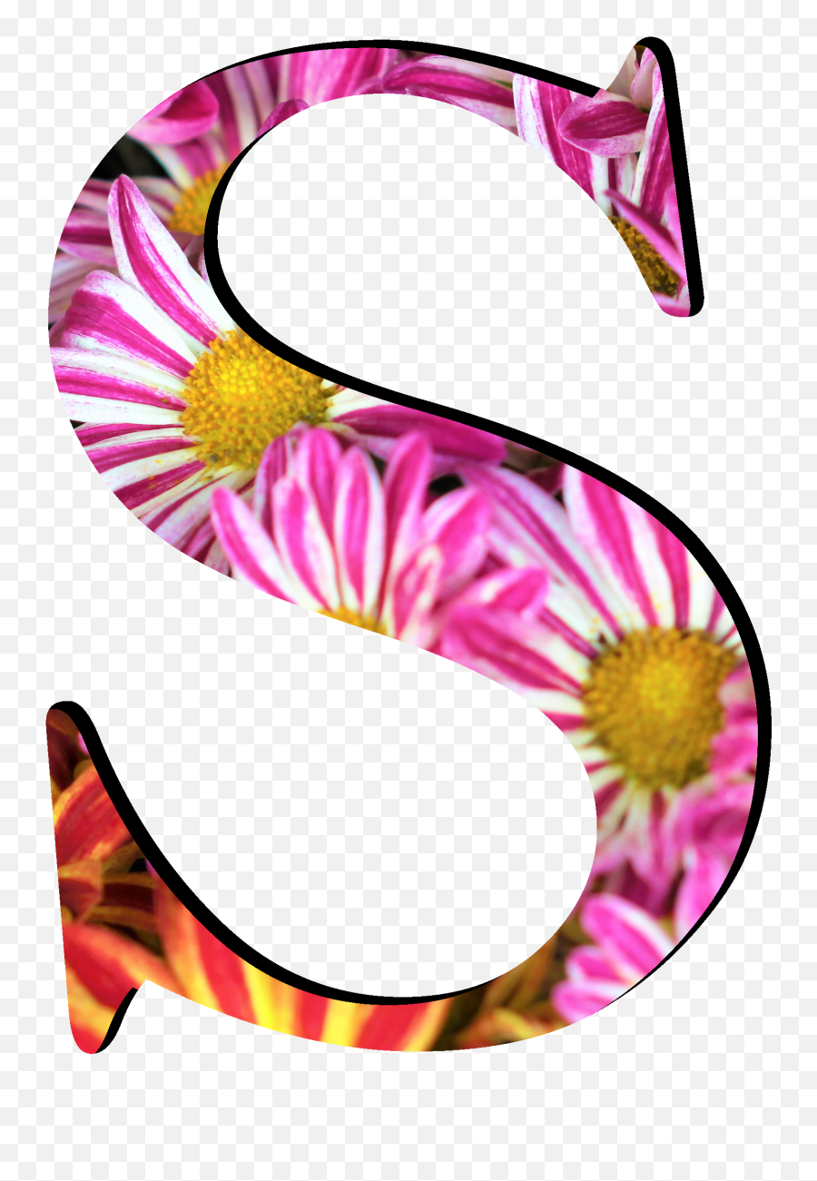 Flower Pattern Letters S - Number Emoji,Text Emojis Meanings