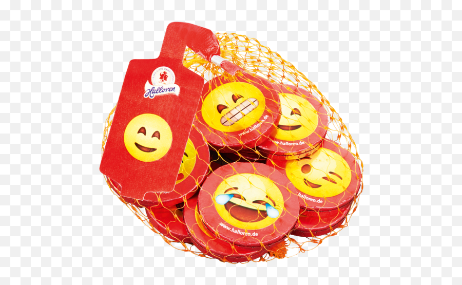 Halloren Emoji Chocolate Coins 90g - Plush,Ham Emoji