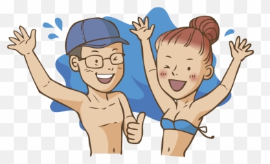 Clipart Woman Emotion Transparent - Man And Summer Emoji