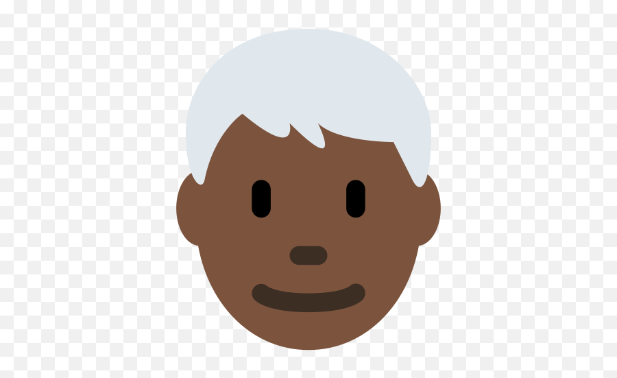 Dark Skin Tone White Hair - Blond Guy With Blue Eyes Cartoon Emoji,White Man Emoji
