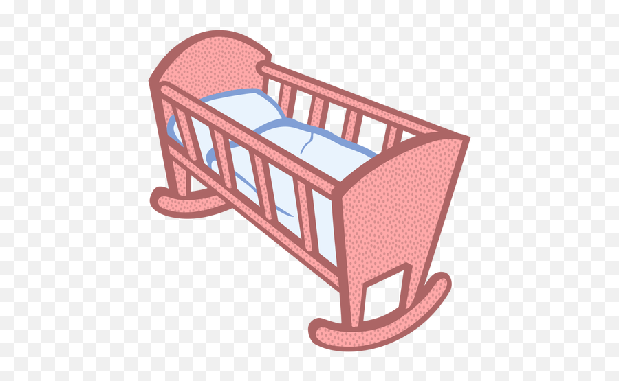 Baby Cradle Vector - Cradle Clip Art Emoji,Tiger Bear Paw Prints Emoji