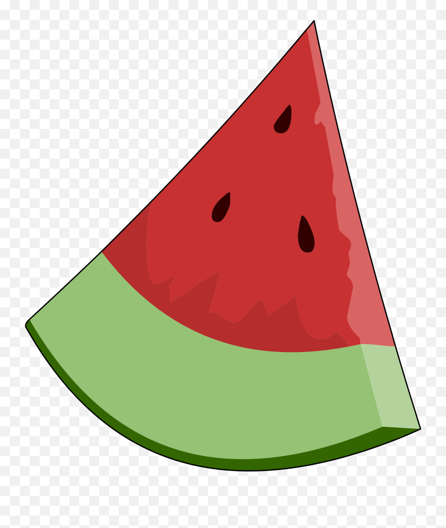 Clip Art Of A Watermelon Clipart Cliparts For You Clipartcow - Clipart Triangle Shaped Objects Emoji,Watermelon Emoji