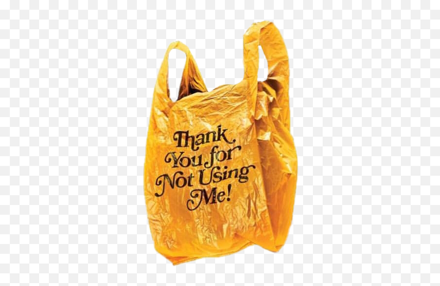 Yellow Trash Png Recycle Gold Black Yellowaesthetic Aes - Thanks For Not Using Plastic Emoji,Trash Bag Emoji
