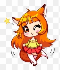 Alice Fox WhatsApp Stickers - Cloud Emoji