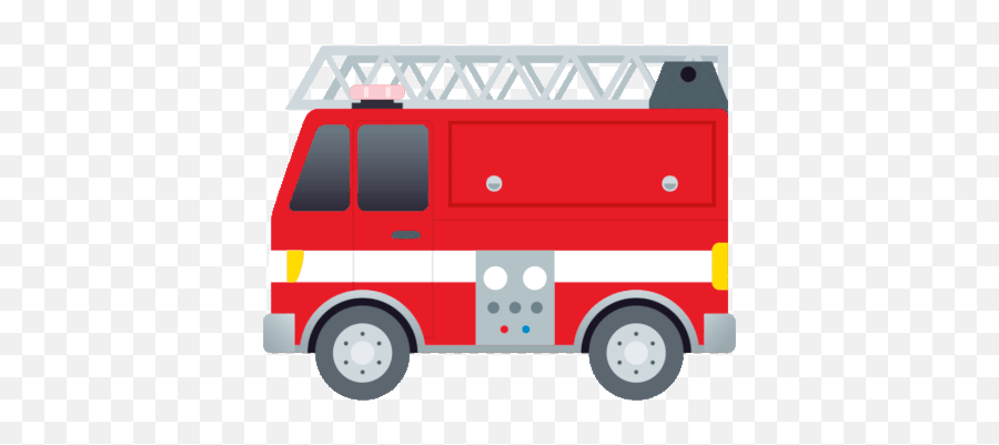 Fire Engine Joypixels Gif - Fireengine Joypixels Firetruck Transparent Fire Truck Gif Emoji,Siren Emoji