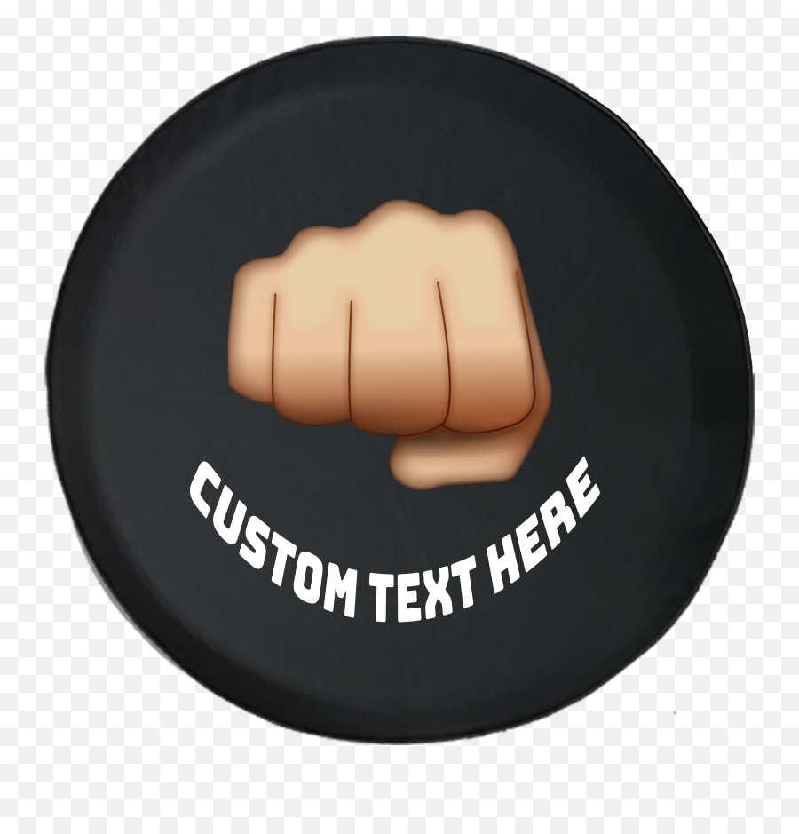 Spare Tire Cover Personalized Fist - Fist Emoji,Punch Emoji