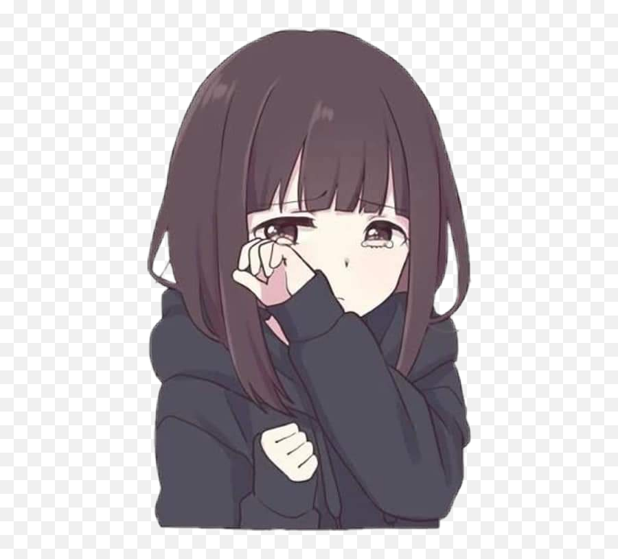 35 Tendencias Para Cute Anime Girl - Crying Anime Girl Png Emoji,Fake Emoji Joggers