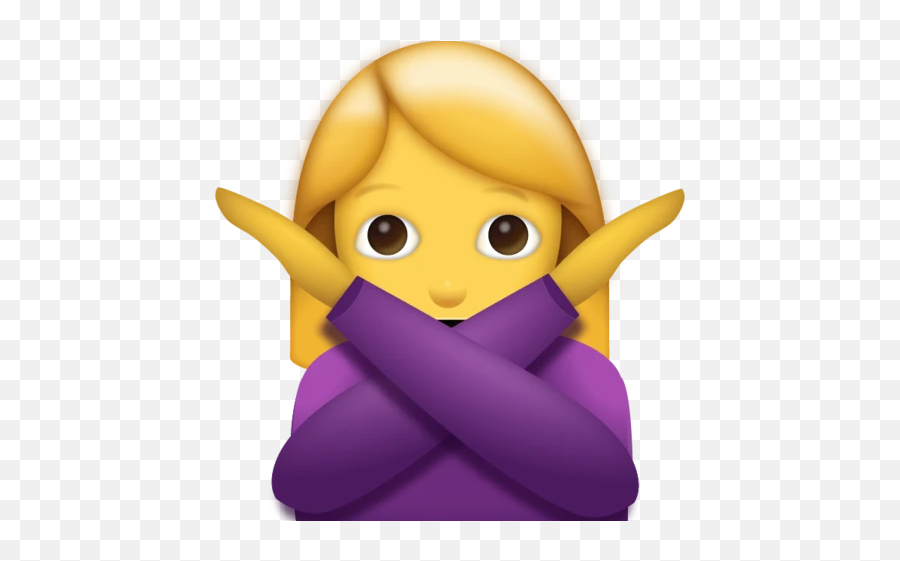 Woman Saying No Emoji Download Ios - Girl Crossing Arms Emoji,Iphone X Emojis