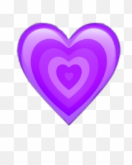 Purple Emoji Heart Beat Hearts Sticker - Girly