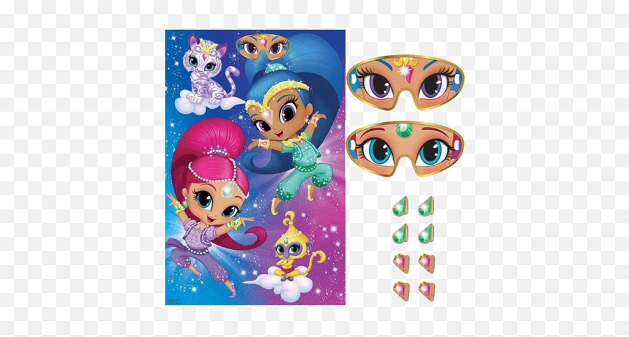 Shimmer And Shine Party Game - Logo Transparent Png Shimmer And Shine Png Emoji,Blindfold Emoji