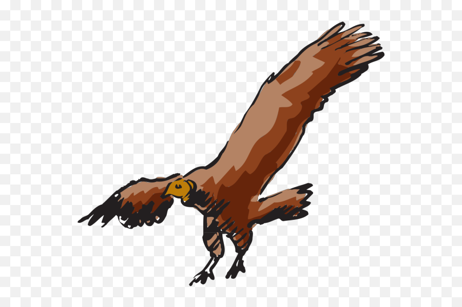 Vulture Png Svg Clip Art For Web - Download Clip Art Png Flying Hawk Clipart Emoji,Vulture Emoji