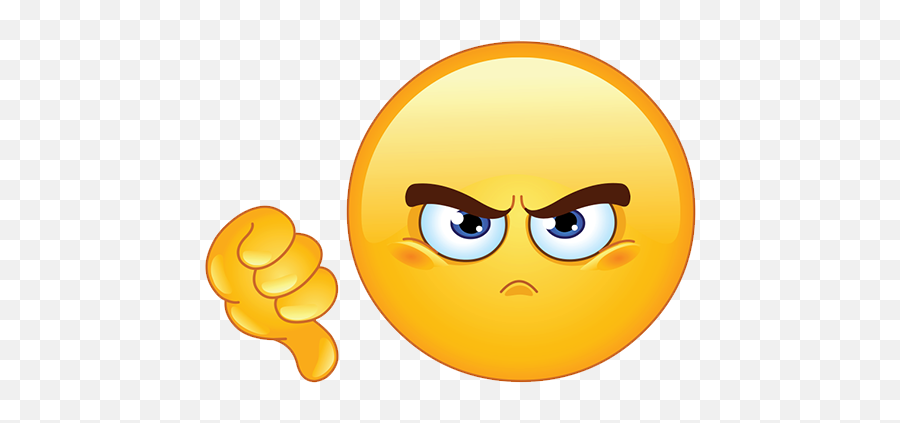 Thumb Down Smiley Copy - Emoji Hate,Upsidedown Emoji