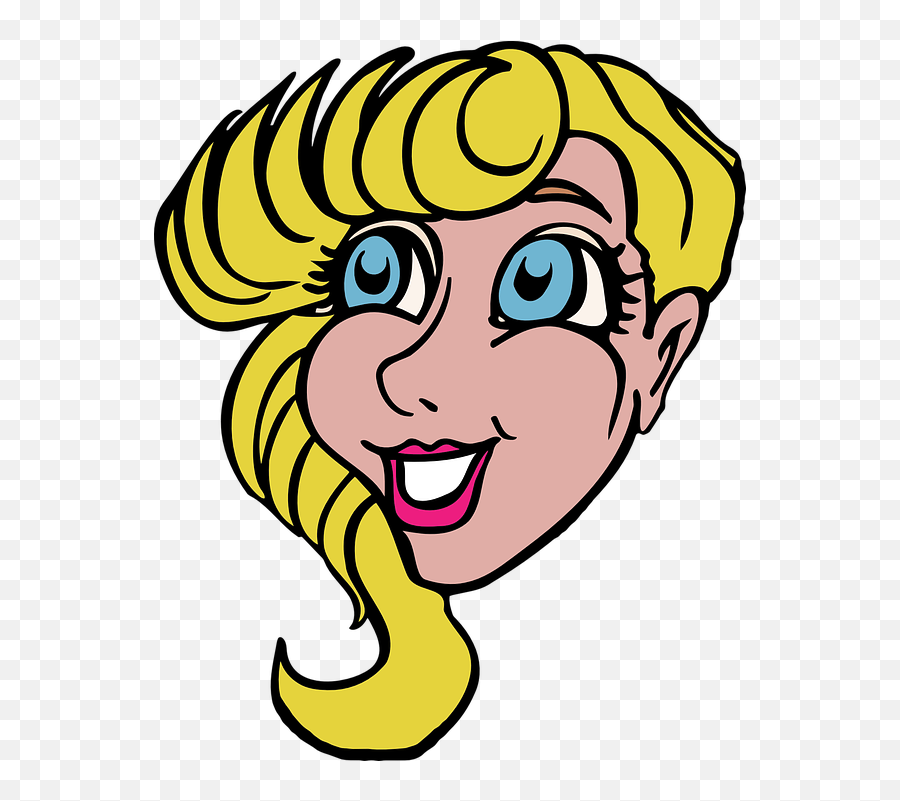 Free Blonde Woman Woman Vectors - Pozitivne I Smijesne Slike Emoji,Stare Emoticon