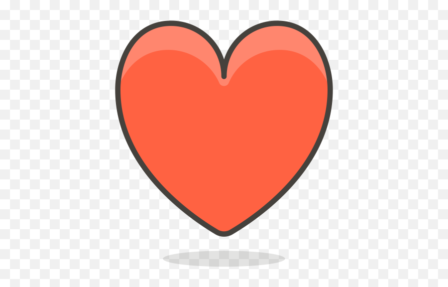 Heart Emoji Icon Of Colored Outline - Png,Colored Heart Emoji