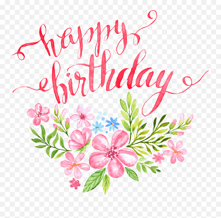 Happy Birthday Flower Clipart - Happy Birthday Sign Flowers Emoji,Mother's Day Emoticons