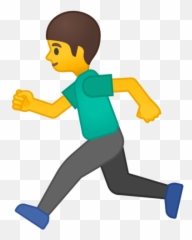 Person Running Emoji - Running Emoticon Png,Person Emoji