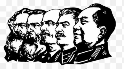 Democracy Clipart Sketch - Marx Lenin Stalin Mao Emoji