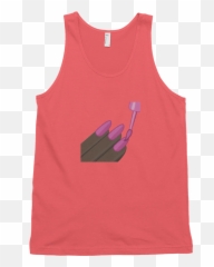 Download Dark Nail Polish Emoji Tank Top Swish Embassy - Active Tank,Nail Emoji