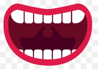 Bare Teeth Open Mouth Icon - Png Emoji