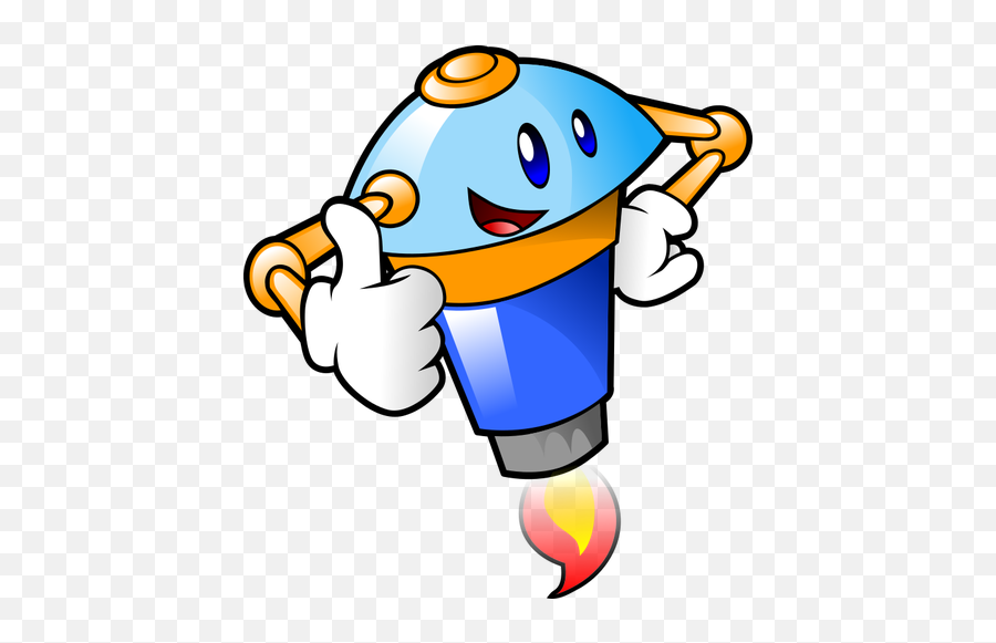 Robot Mascot Thumb Up - Robot Thumbs Up Png Emoji,Star Eye Emoji