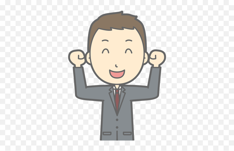 Glücklich Geschäftsmann - Clipart Employee Man Emoji,Hippo Emoji