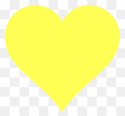 Free Yellow Heart Cliparts Download Art - Transparent Background Emoji