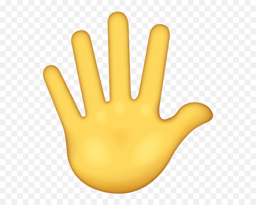 Hand Emoji Clipart Finger - Stop Emoji Hand,Finger Point Emoji