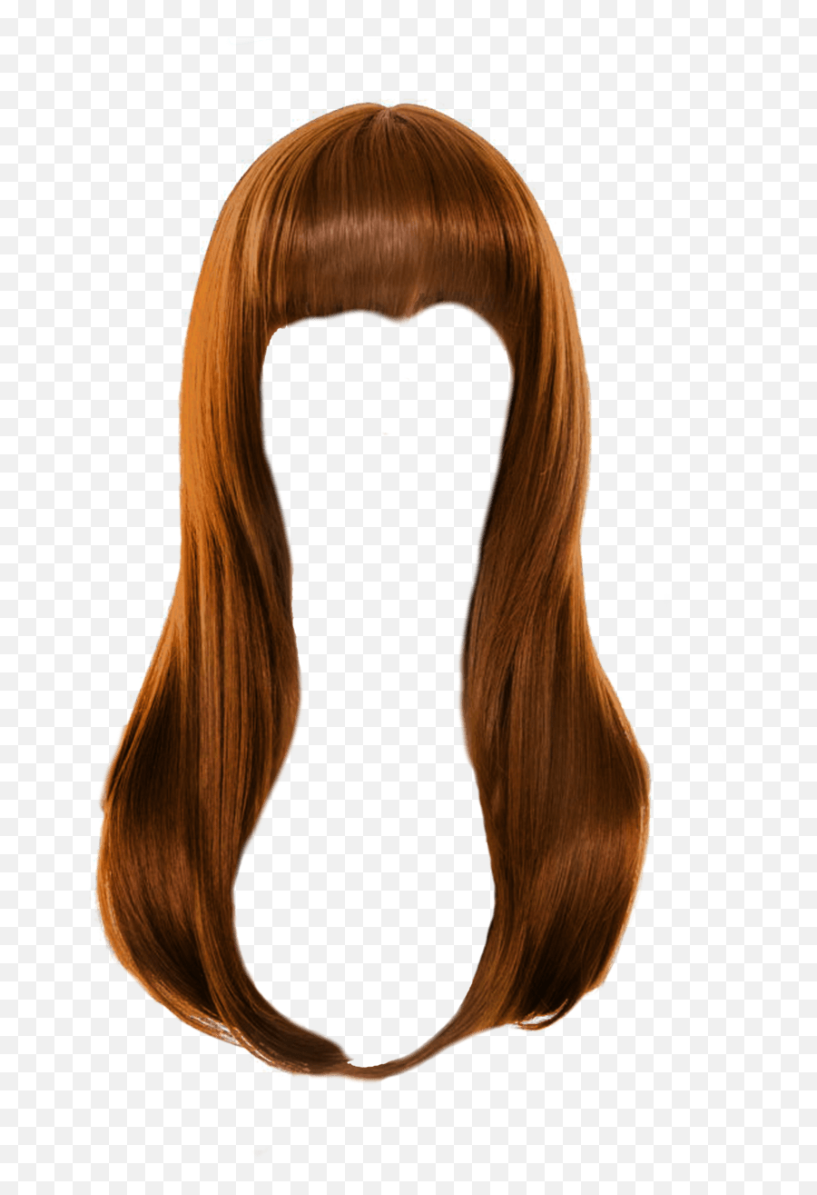 Long Brown Hair Png Picture - Women Hair Png Emoji,Wig Emoji