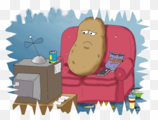 Couch Potato Transparent Png Clipart - Weekend Gif Emoji