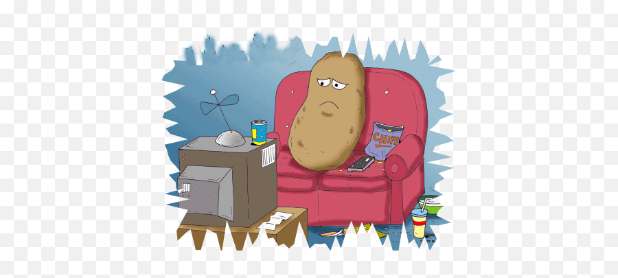 Couch Potato Transparent Png Clipart - Potato Couch Weekend Gif Emoji,Couch Potato Emoji